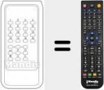 T&eacute;l&eacute;commande pour remplacer INFRARED 16 BN