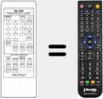 T&eacute;l&eacute;commande pour remplacer INFRARED REMOTE CONT