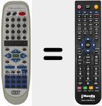 T&eacute;l&eacute;commande pour remplacer KP-3055