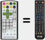 T&eacute;l&eacute;commande pour remplacer MEDIA CENTER REMOTE