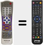 T&eacute;l&eacute;commande pour remplacer MULTIVISION