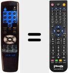 T&eacute;l&eacute;commande pour remplacer NRF-580