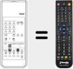 Télécommande pour remplacer PS 40 F