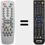 Télécommande pour remplacer RC 222