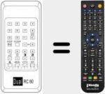 Télécommande pour remplacer RC 80