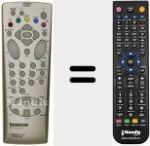 T&eacute;l&eacute;commande pour remplacer RCT 110 DB1