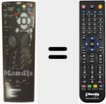 Télécommande pour remplacer RCT 443