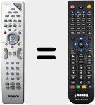 T&eacute;l&eacute;commande pour remplacer RCT 615 DBLM 1