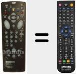 T&eacute;l&eacute;commande pour remplacer RCT 842 MN