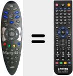 T&eacute;l&eacute;commande pour remplacer RC-0198