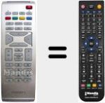 T&eacute;l&eacute;commande pour remplacer RCFE 05 ZAU-00