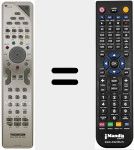 Télécommande pour remplacer RCS 615 TCL M1