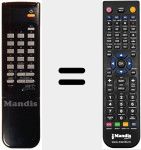 T&eacute;l&eacute;commande pour remplacer SAT 48