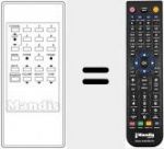 T&eacute;l&eacute;commande pour remplacer SL-500