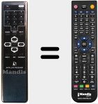 Télécommande pour remplacer SR 60