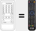 T&eacute;l&eacute;commande pour remplacer TELEDRIVER P 1250
