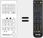 T&eacute;l&eacute;commande pour remplacer TELESENSOR II
