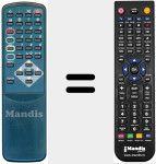 Télécommande pour remplacer TLM 02