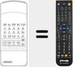 Télécommande pour remplacer TT 25