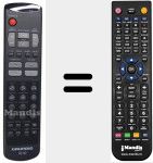 T&eacute;l&eacute;commande pour remplacer RC20 (759510457700)