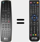Télécommande pour remplacer AKB73575302
