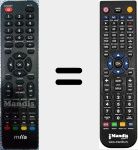 T&eacute;l&eacute;commande pour remplacer MTVB24LEFHD-DVD