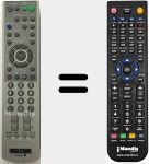Télécommande pour remplacer RM-W105 (147892311)