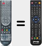 T&eacute;l&eacute;commande pour remplacer VISIONARYLT1910DVD