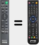 T&eacute;l&eacute;commande pour remplacer RMT-AH500U (1-493-544-11)