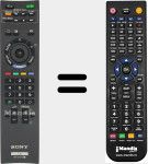 Télécommande pour remplacer RM-GA018 (148770112)