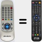 T&eacute;l&eacute;commande pour remplacer RM-C2 (AVER003)