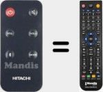 T&eacute;l&eacute;commande pour remplacer AXS014BTU (231112226209)