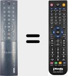 T&eacute;l&eacute;commande pour remplacer 55520052