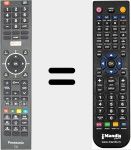 Télécommande pour remplacer 845-050-05B4