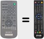 Télécommande pour remplacer RMT-D 182 A (988509964)