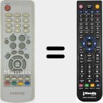 T&eacute;l&eacute;commande pour remplacer AA59-00312J