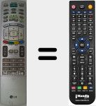 Télécommande pour remplacer AKB30588001