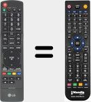 Télécommande pour remplacer AKB72915206
