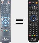 Télécommande pour remplacer AKB73095401