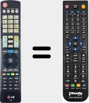 T&eacute;l&eacute;commande pour remplacer AN-CR400 (AKB73756523)