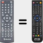 T&eacute;l&eacute;commande pour remplacer AUNA001