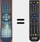 T&eacute;l&eacute;commande pour remplacer TQT1910BT001DVD