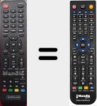 T&eacute;l&eacute;commande pour remplacer TKS65SM01