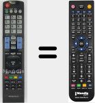 Télécommande pour remplacer MI-AKB72914210-221