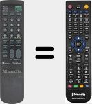 Télécommande pour remplacer MV-RM827T