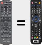 Télécommande pour remplacer Audio System (N2QAYB000500)