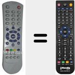 T&eacute;l&eacute;commande pour remplacer TM3702 (631020001531-1)