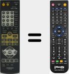 Télécommande pour remplacer RC-655DV