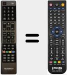 Télécommande pour remplacer RC4840 (23103896)