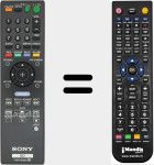 Télécommande pour remplacer RMT-B105A